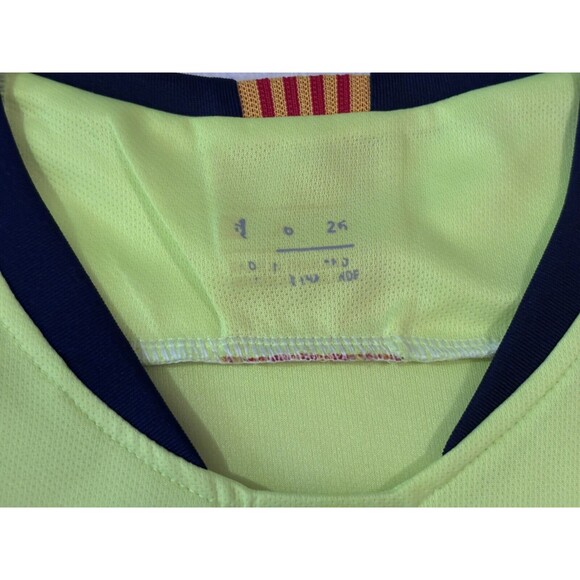 Lionel Messi Barcelona Jersey Size 26 Rakuten Futbol Kit Yellow FCB Soccer - Picture 4 of 7
